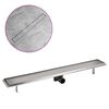 vidaXL Odpływ prysznicowy liniowy, 930x140 mm, stal nierdzewna