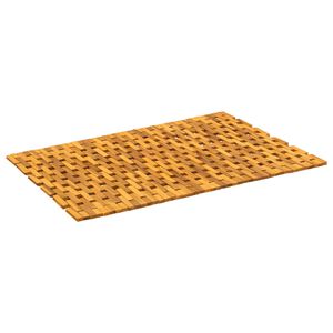 vidaXL Dywaniki łazienkowe naturalny 65 x 100 cm Lite Drewno Akacji