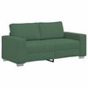 vidaXL Sofa dwuosobowa, ciemnozielona, 180x77x82 cm, tkanina sztruksowa