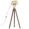 vidaXL Lampa podłogowa na tr&oacute;jnogu, lite drewno mango, 97 cm