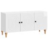 vidaXL Szafka pod telewizor Biały wysoki połysk 99 x 34,5 x 50 cm