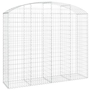 vidaXL Łukowaty kosz gabionowy 200x50x160/180 cm, galwanizowane żelazo