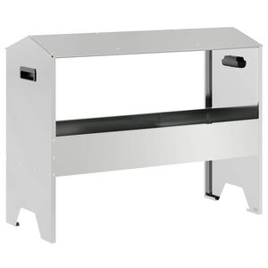 vidaXL Koryto do karmienia bydła srebrny 79 x 35 x 62 cm 15 kg