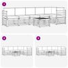 vidaXL Zestawy sof 7 pcs Naturalny i Antracytowy Lite Drewno Akacji