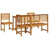 vidaXL Zestaw Bistro Ogrodowego 5 pcs Brązowy Lite Drewno Akacji
