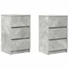 vidaXL Szafki nocne z 3 szufladami 2 szt. Betonowy szary 39x35x65 cm