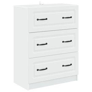 vidaXL Szafka z Szufladami Biały 66 x 34,5 x 87 cm Drewno inżynieryjne
