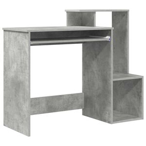 vidaXL Biurko Betonowy szary 106 x 41 x 88.5 cm Drewno inżynieryjne