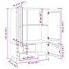 vidaXL Szafa HAMAR, jasnoszara, 99x45x137 cm, lite drewno sosnowe