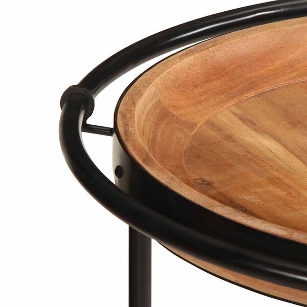 vidaXL Stolik pomocniczy Ø55x60 cm Drewno lite Akacja