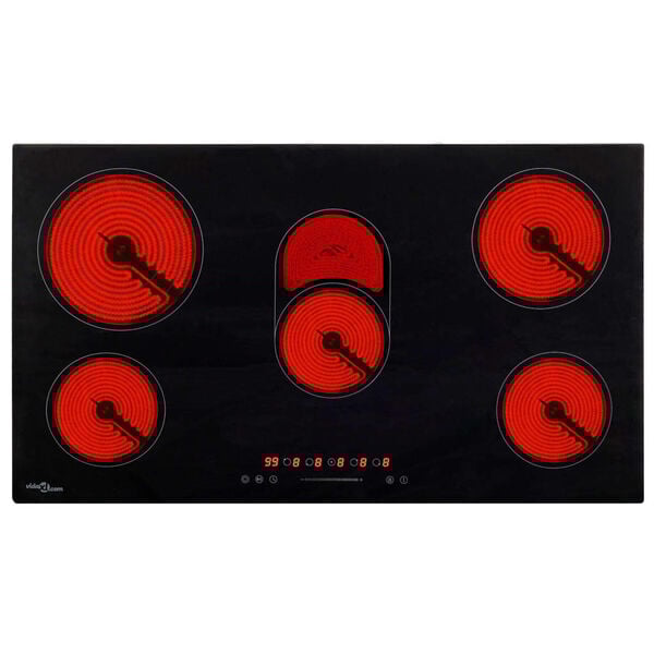 vidaXL Płyta ceramiczna z 5 palnikami, dotykowa, 77 cm, 8500 W