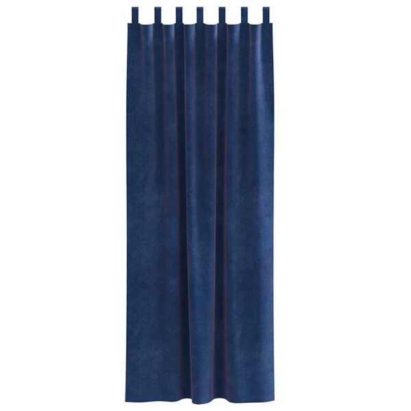 vidaXL Zasłony zaciemniające 2 pcs Ciemnoniebieski 140 x 260 cm