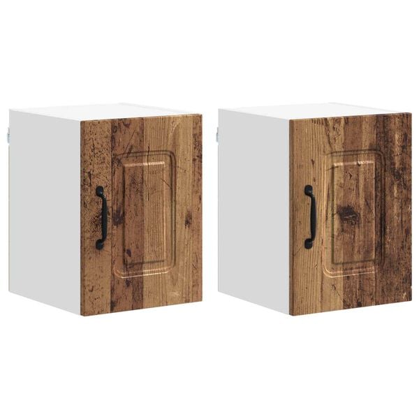 vidaXL Szafka kuchenna Kalmar 2 pcs Stare drewno 30 x 31 x 40 cm