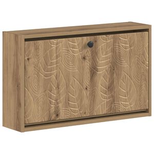 vidaXL Wisząca szafka na buty DELFT 71 x 17 x 43 cm Dąb artisan
