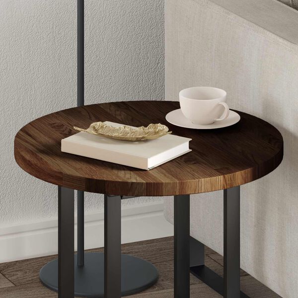 vidaXL Blat stołu Jasny Brąz &Oslash; 50 x 2,5 cm Dąb lite