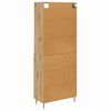 vidaXL Highboard z szufladą Dąb rzemieślniczy 69,5 x 34 x 180 cm