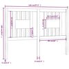 vidaXL Wezgłowie ł&oacute;żka, białe, 146x4x100 cm, lite drewno sosnowe
