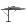 vidaXL Parasol Roma Antracyt 286 x 284 x 270 cm Aluminium i Poliester