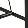 vidaXL Stolik barowy, 110x55x107 cm, lite drewno akacjowe i żelazo