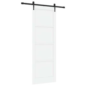 vidaXL Drzwi przesuwne ORKDAL 83 x 232 cm Lite drewno sosnowe Biały