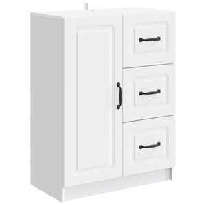 vidaXL Bufet z szufladą Biały 66 x 34,5 x 87 cm Drewno inżynieryjne