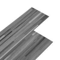 vidaXL Panele podłogowe PVC, 4,46 m², 3 mm, samoprzylepne, szare paski