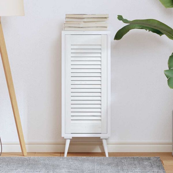 vidaXL Drzwi szafkowe żaluzjowe białe 69x29,5 cm