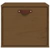 vidaXL Szafka ścienna, miodowy brąz, 40x30x35 cm, lite drewno sosnowe