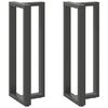 vidaXL Nogi do stołu barowego w kształcie litery T 2 szt. Antracyt 40x35x(110-111) cm Stal
