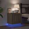 vidaXL Szafka Nocna Ze LED Lights 2 pcs Dąb Sonoma 44 x 34,5 x 45 cm