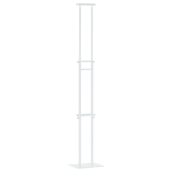 vidaXL Stoiska na targi Biały 30 x 23,5 x 210 cm Stal