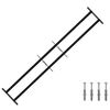 vidaXL Krata bezpieczeństwa do okien z 2 poprzeczkami 3 szt. 93-174 cm