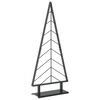 vidaXL Metalowa choinka ze stojakiem KUOPIO 125 cm Stal Czarny