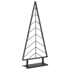 vidaXL Metalowa choinka ze stojakiem KUOPIO 125 cm Stal Czarny