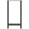 vidaXL Nogi do stołu barowego Antracyt 2 szt. 50x(90-91) cm Stal