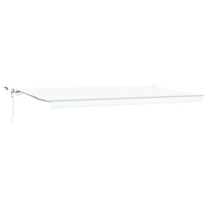 vidaXL Markiza wysuwana Biały 600 &times; 300 cm Poliester