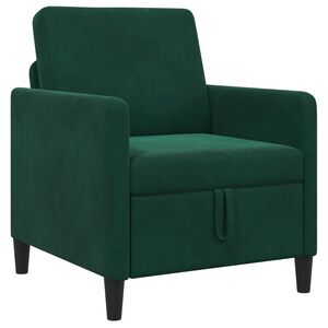 vidaXL Sofa z miejscem do przechowywania Ciemnozielony 72 x 78 x 87 cm