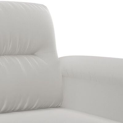 vidaXL 3-osobowa sofa, jasnoszary, 180 cm, tapicerowana mikrofibrą