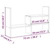 vidaXL Podstawka na monitor, biała, (39-72)x17x43 cm, drewno sosnowe