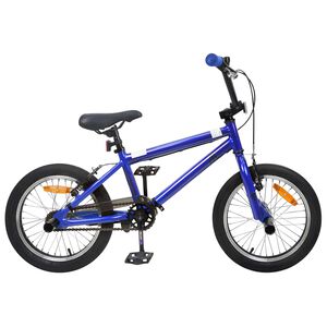 vidaXL BMX 16 Cali dla dzieci w wieku 5-8 lat Ciemnoniebieski