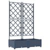 vidaXL Doniczka ogrodowa 2 pcs Szary 80 x 40 x 125,5 cm