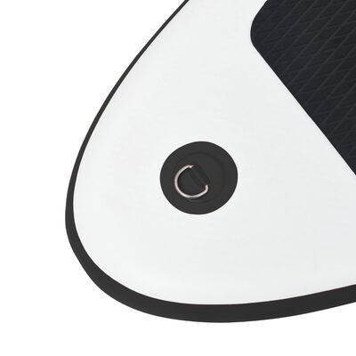 vidaXL Nadmuchiwana deska SUP z żaglem i akcesoriami, czarno-biała
