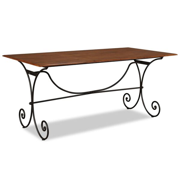 vidaXL St&oacute;ł jadalniany, drewno z miodowym wykończeniem, 180x90x76 cm