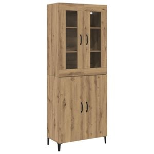 vidaXL Highboard 2 szt. Dąb rzemieślniczy 69,5 x 34 x 180 cm