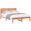 vidaXL Ramka ł&oacute;żka Woskowy Brąz 120 x 190 cm Lite drewno sosnowe
