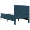 vidaXL Ramka ł&oacute;żka z materacem Niebieski 80 x 200 cm Aksamit