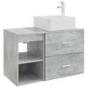 vidaXL Zestaw mebli łazienkowych 2 pcs Betonowy szary