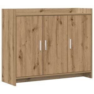 vidaXL Bufet Dąb artisan 98,5 x 33 x 80 cm Drewno inżynieryjne