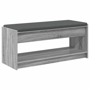 vidaXL Ławka w przedpokoju Szary Sonoma 103 x 38 x 45 cm