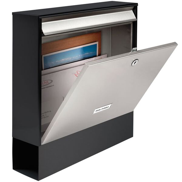 BURG-W&Auml;CHTER Skrzynka na listy Oxford-Set 68770 B+S, stalowa, srebrna